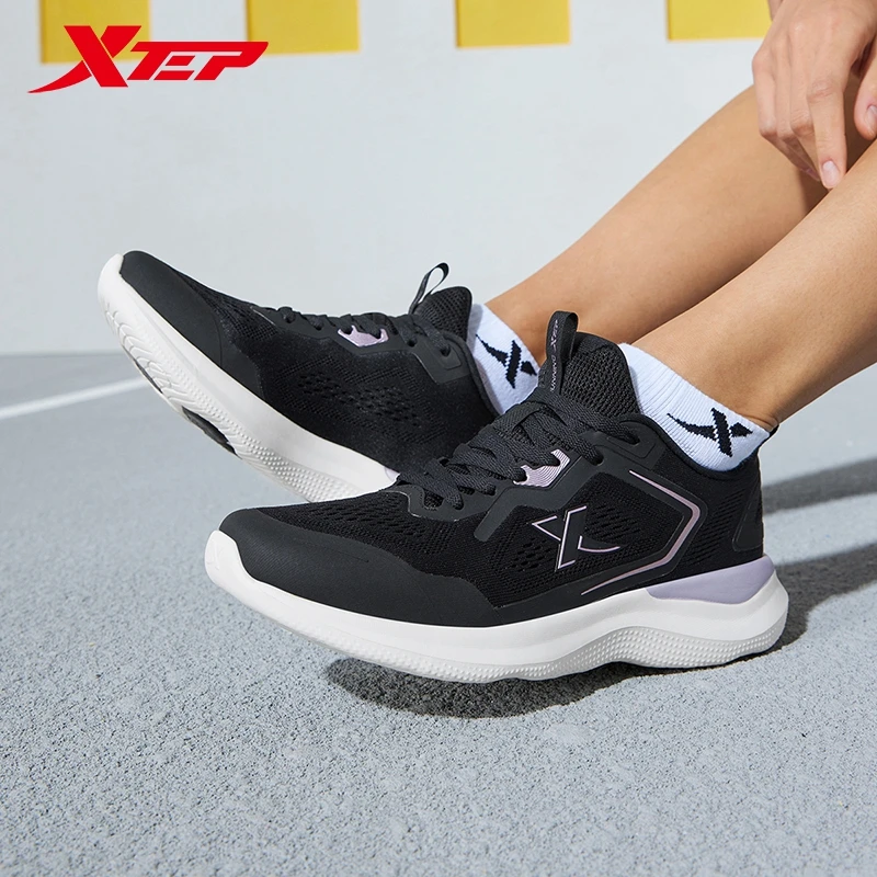 Xtep Running Shoes For Women Spring Non-Slip Women's Sports Shoes Stability Rebound Durability Soft Sneakers 876118110065