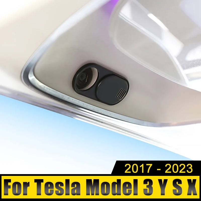 

ABS Car Camera Cover Protects Privacy Protector Webcam Slide Sticker For Tesla Model 3 Y X S 2017 2018 2019 2020 2021 2022 2023