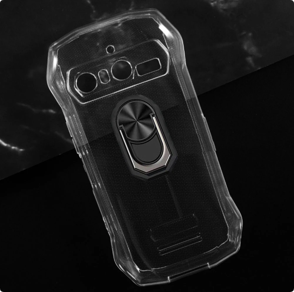 Durable Blackview Soft TPU Silicone Case with Back Finger Ring and Bracket