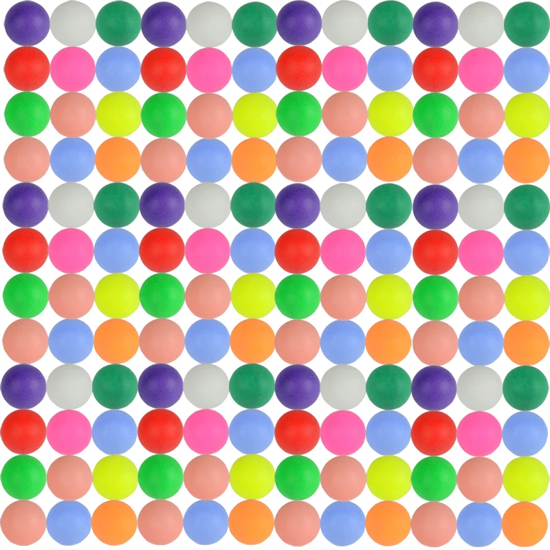 50/100pcs Colored Ping Pong Balls 40mm 2.4g Entertainment Table Tennis ...