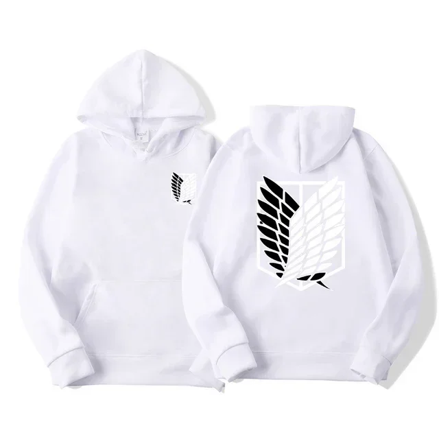 Attack on Titan Anime Pattern print Hoodie Men Women Streetwear Pullover Harajuku Shingeki no Kyojin Sweatshirt Loose breathable 3
