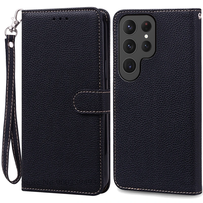 Leather Wallet Flip Case | Luxurious Book Cover Coque s