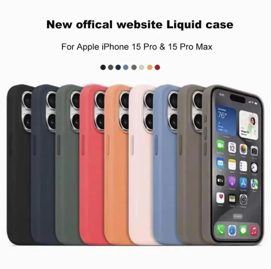 

Магнитный силиконовый чехол для iPhone 15 Pro Max Plus 15 Pro