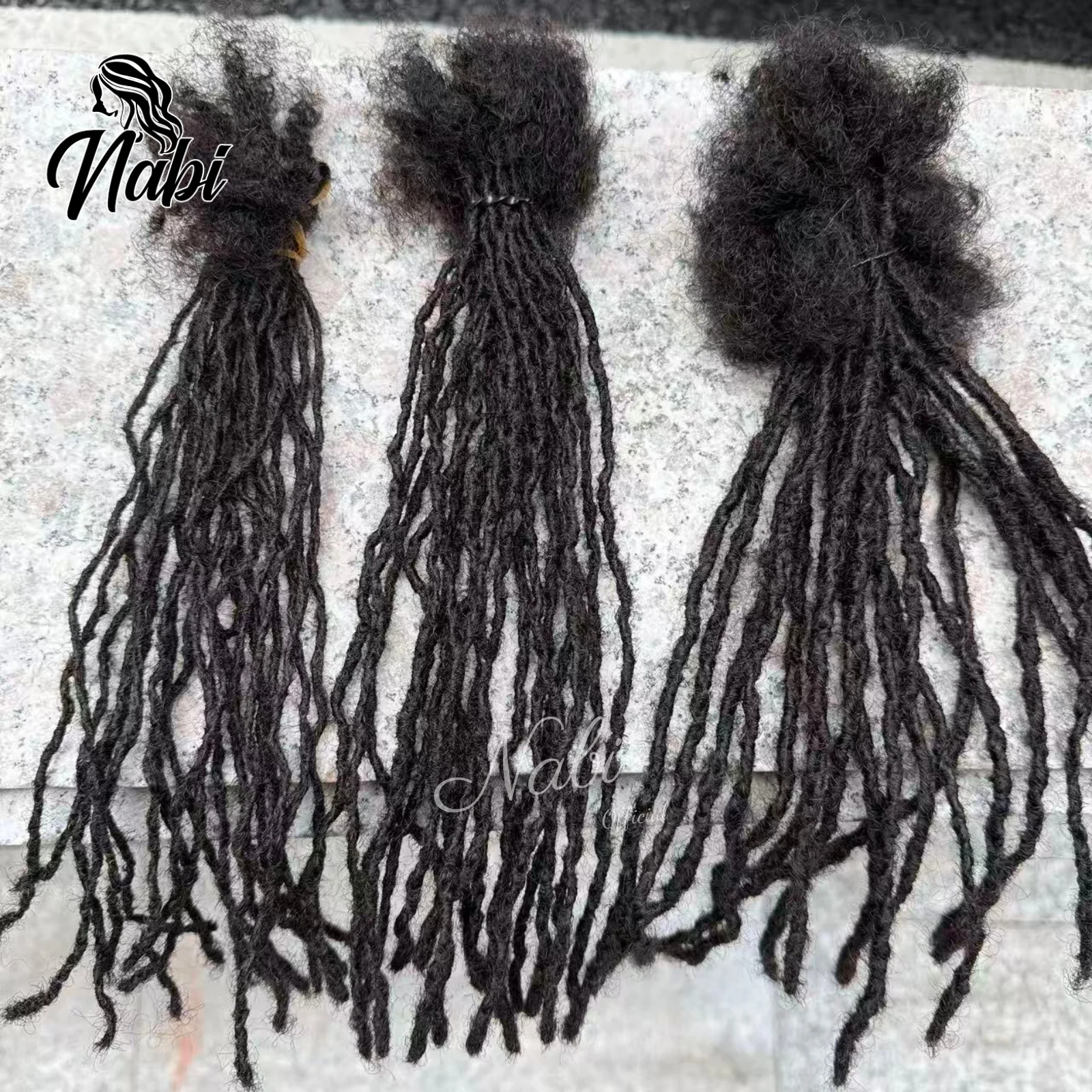 Estensioni Dreadlock Naturali Morbide Personalizzate 1 2 4 mm, Micro Locs Permanenti in Veri Capelli Umani, Fatti a Mano - immagine 5