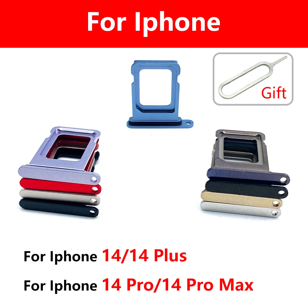 

10 шт., лоток для гнезда SIM-карты для iPhone 14 14 Pro Max 14 Plus