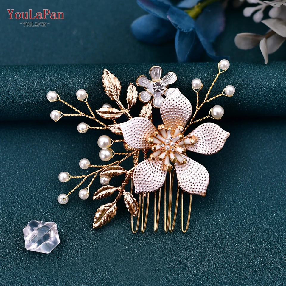 Peigne À Cheveux Pour Femme Avec Strass Et Perles, Motif