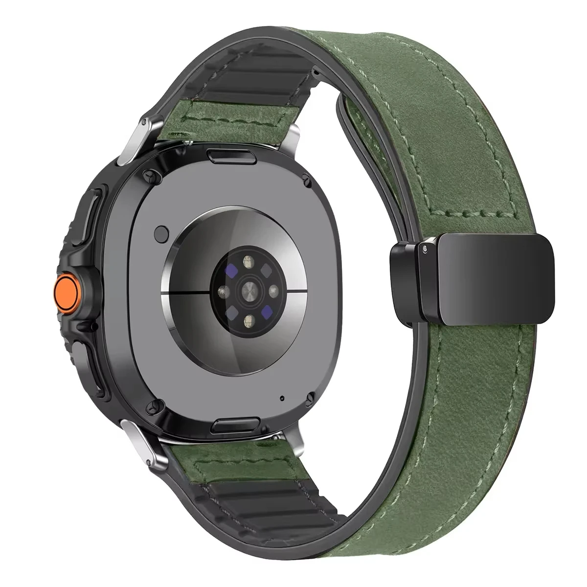 Premium Leather Magnetic Watch Strap - Classic Bracelet Design