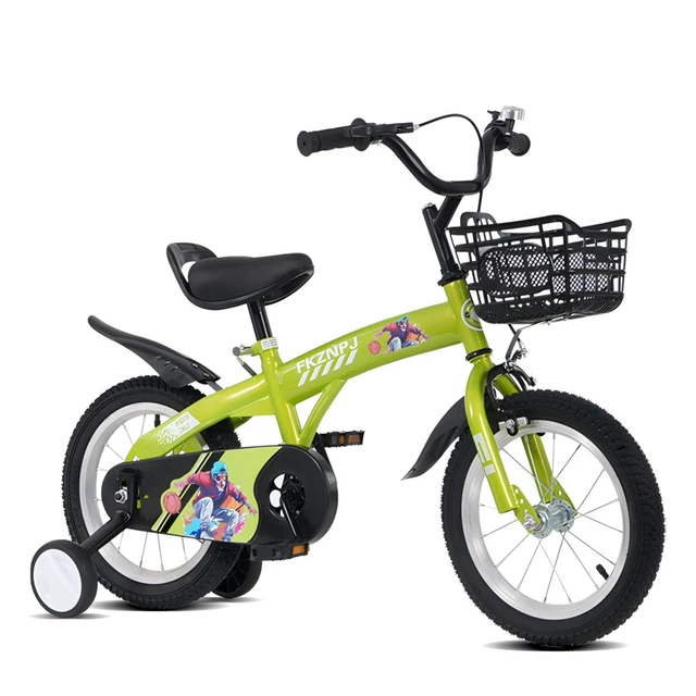 Ye FKZNPJ 16-inch Sporty Kids Bike with Training Wheels & Stand, Adjustable Saddle, Suitable for 4 - 8 Year Old Boys & Girls, Height 41 - 53 Inches, Available in Various Colors