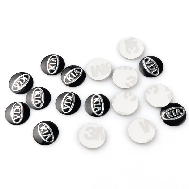 2/5/10 stücke 14mm Auto Schlüssel Emblem Aufkleber Logo Auto Schlüsselbund Emblem Dekoration Aufkleber Für KIA Sportage Picanto Rio Ceed Cerato Soul – Detail 5