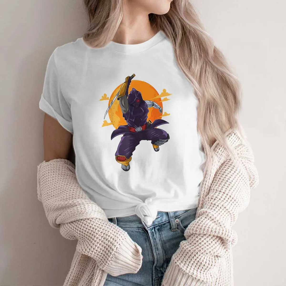 

Ninja Ninjutsu Polyester TShirt for Women Ninja For Boys Costume Ninjutsu Basic Leisure Sweatshirts T Shirt
