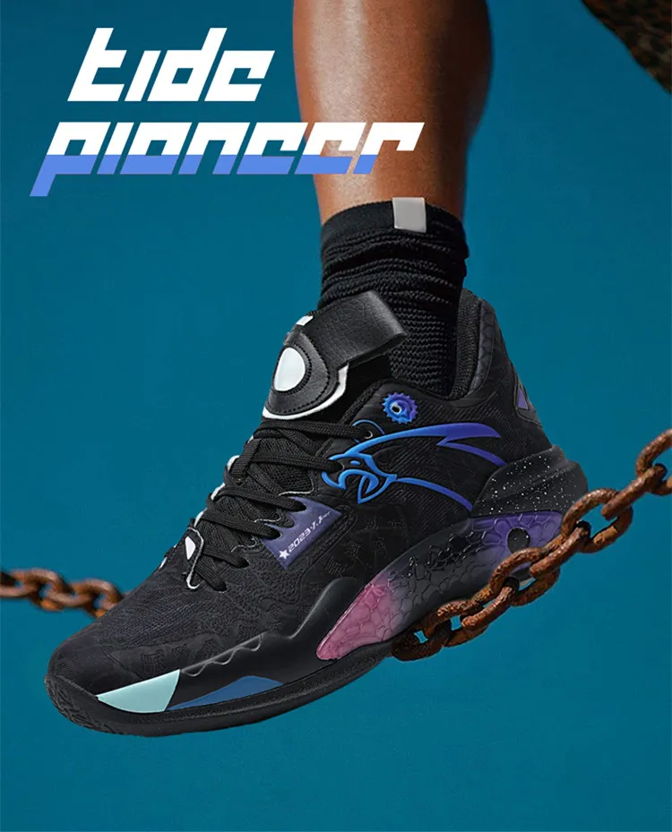 Description Picture 3 of itemHigh Quality Basketball Sneakers For Men Fashion Pink Fluorescent Basketball Shoes Women Professional Design Men's Sports Shoes