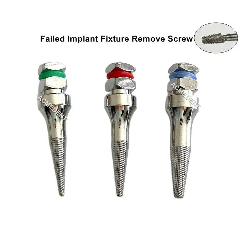 

3 Piece Dental Broken Implants Pick Up Extractor Failed Fixture Remove SOS Screws 1.6/1.8 2.0/2.5 Slim