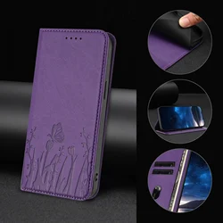 Premium Magnetic Leather Flip Wallet Phone Case - Stylish and Secure Back Cover - Motorola Moto G17 (Violet (Yxin - YJX))