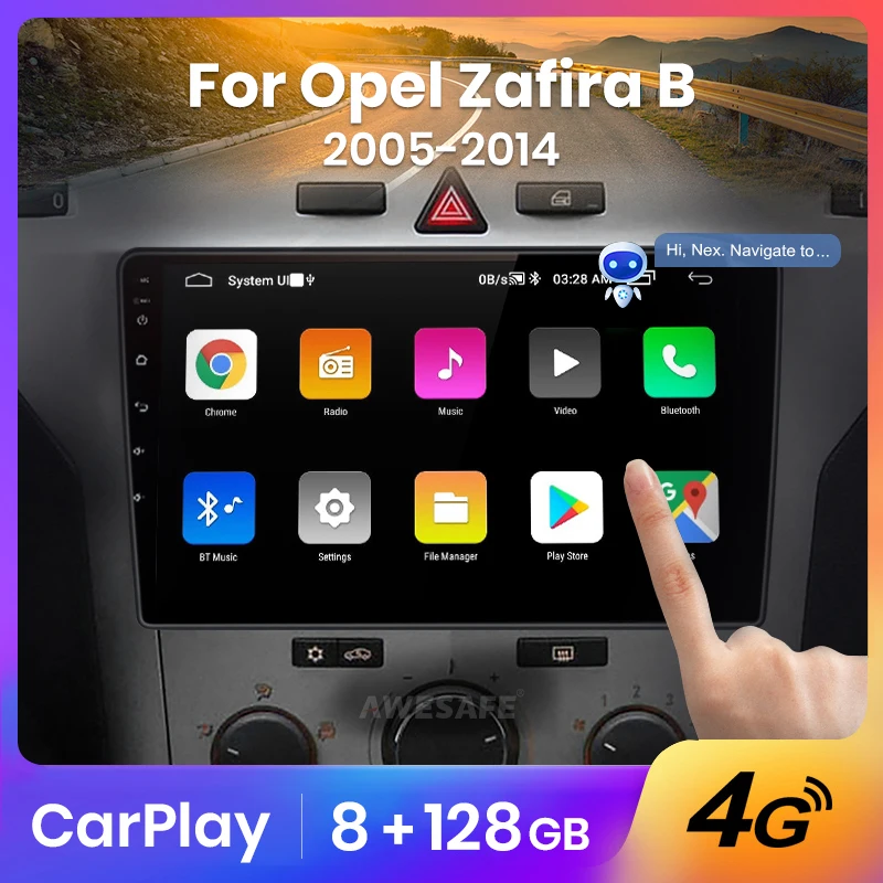 Автомагнитола AWESAFE 2 din Android для Opel Zafira B Astra H 2005-2014 | Автомобили и мотоциклы