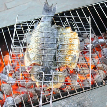 Nonstick Fish Grilling Basket With Handle 1