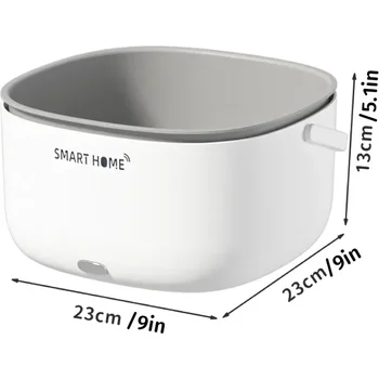 Ultrasonic Fruit and Vegetable Washing Unit Electric Fruit Strainer Set Large Capacity Vegetable Fruit Washing Soaking Basket 5