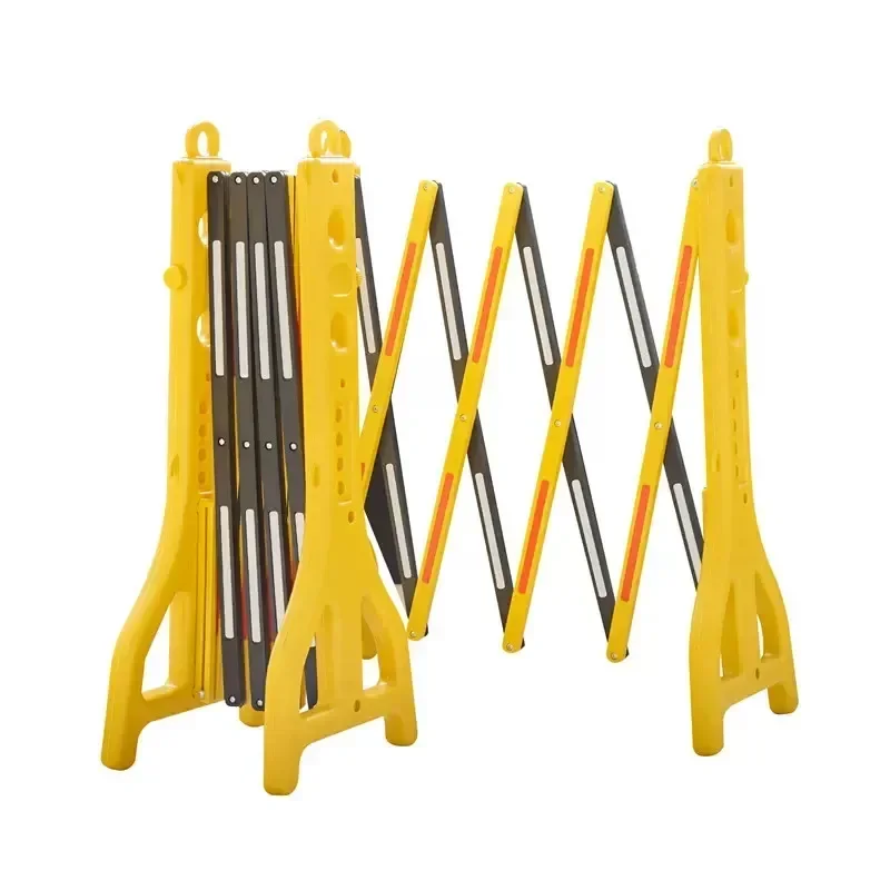 Plastic Folding Guardrail Movable Telescopic Fence Elevator Maintenance and Construction Warning Portable