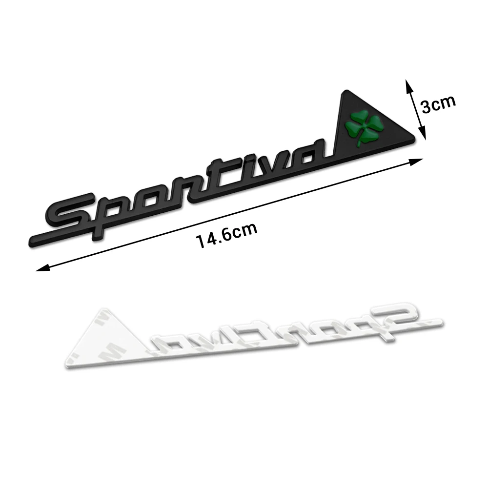3D Metal Sportiva Badge Sticker Body Decoration Decal