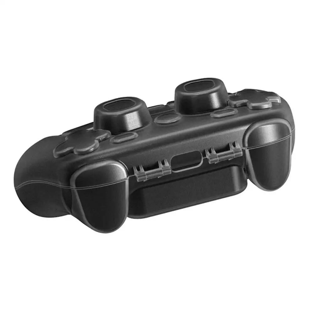 Transparente schwarze Schutzhülle gegen Stürze für Steam Controller 2_voghion.com