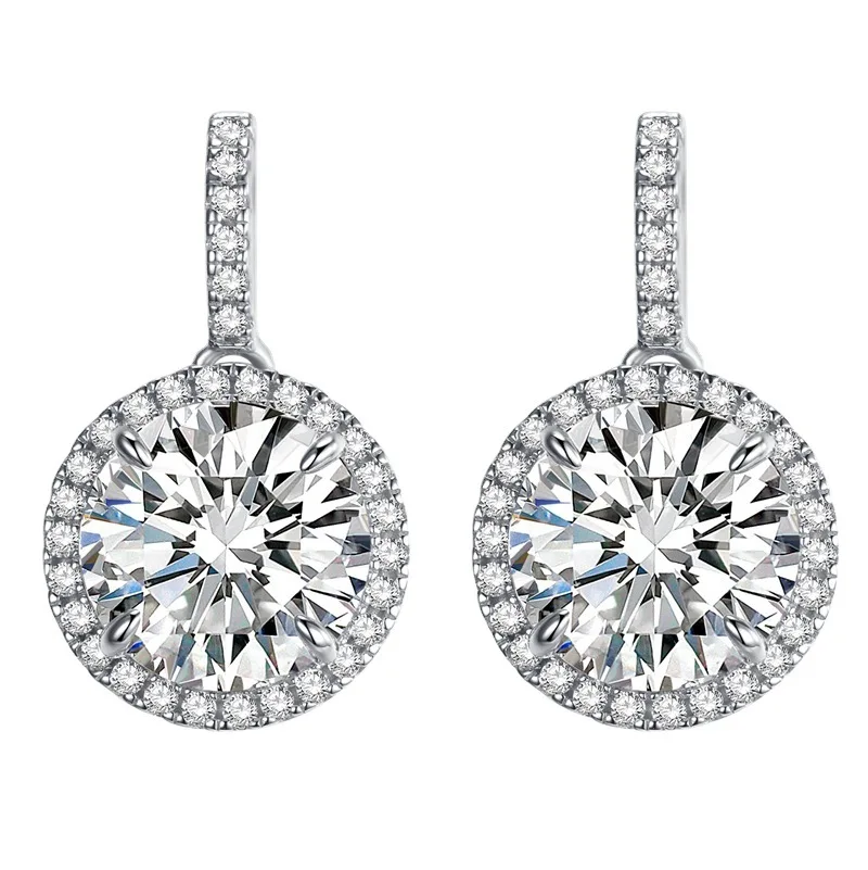 

Серебряные серьги S925, модные и Искусственные серьги в виде гавани 5 карат, серебряные ретро серьги с геометрическим рисунком