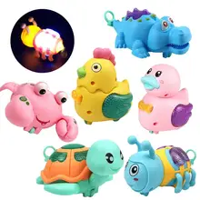 

Cute Chick Clockwork Animal Pull Strings LED Lighting Model Kids Development Toy