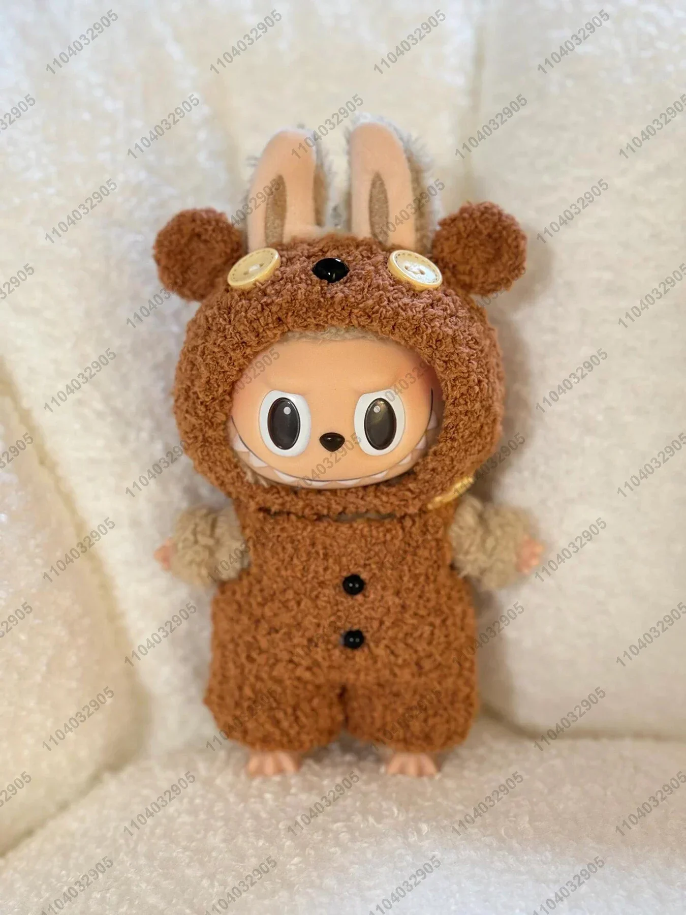 Labubu The Monsters Clothes Despicable Me Minion Tim bear Costume Vinyl Doll Action Figure 1:1 Replica Bag Charm Pendant Gift
