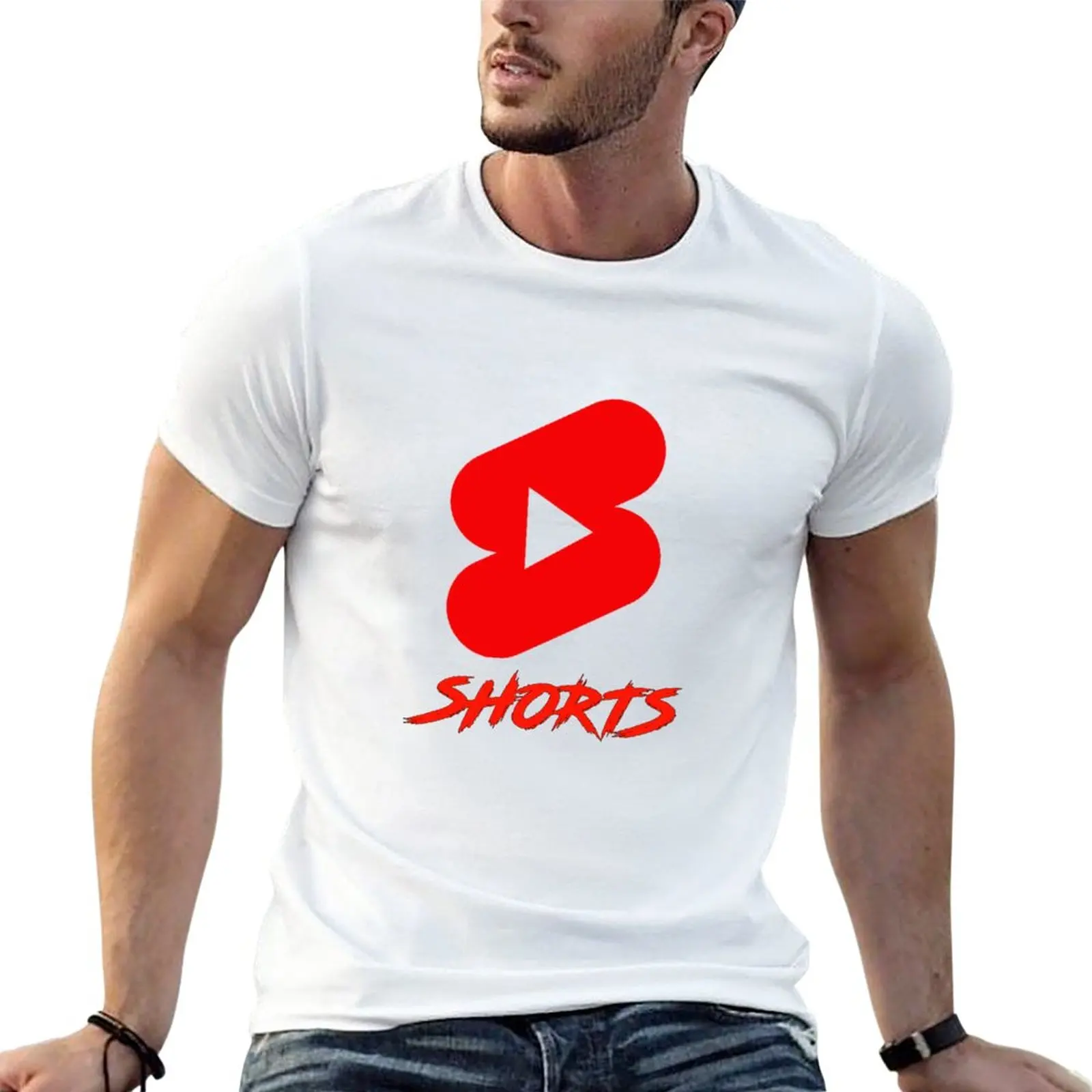 YouTube Shorts T-Shirt plus size t shirts summer top men t shirts