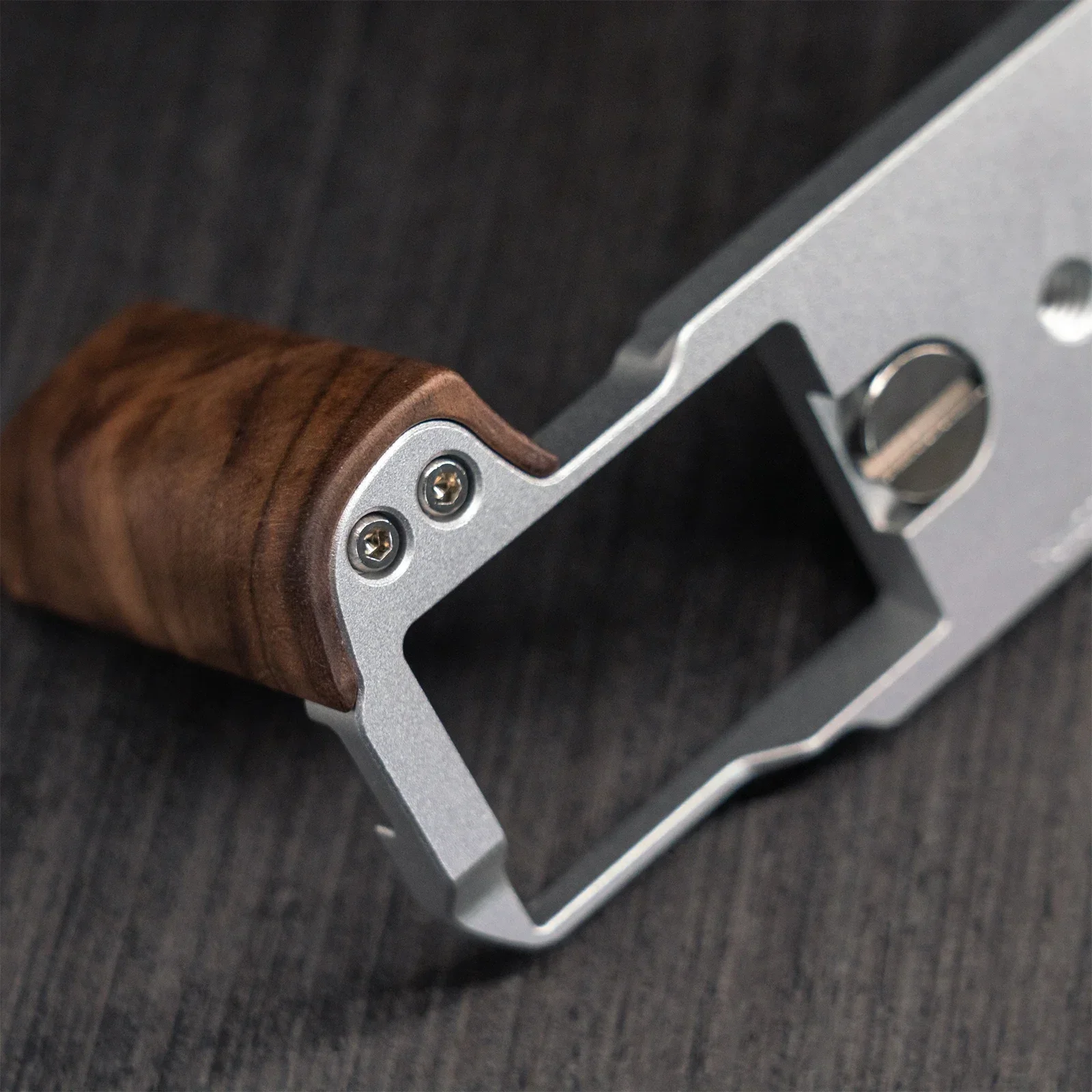 Camera Wood Hand Grip Handle Aluminum Alloy Base For Fuji Fujifilm XE4 X-E4 camera accessories