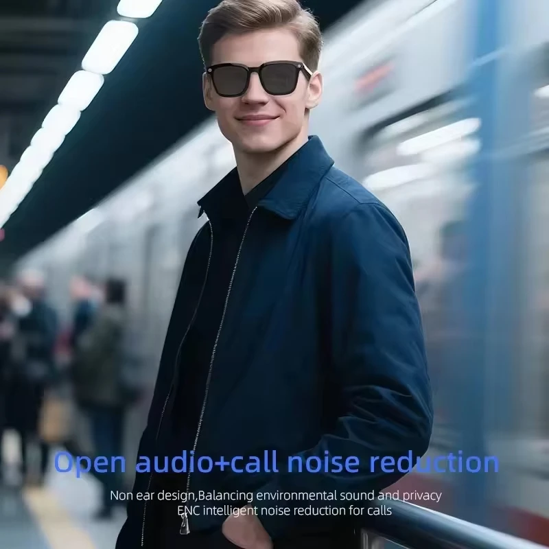 Occhiali Smart AI Lenovo con Fotocamera HD 8MP, Riprese 8K, Traduzione AI, Chiamate Bluetooth, Registrazione Musica, Occhiali da Sole Intelligenti - Regali 2026 - immagine 3