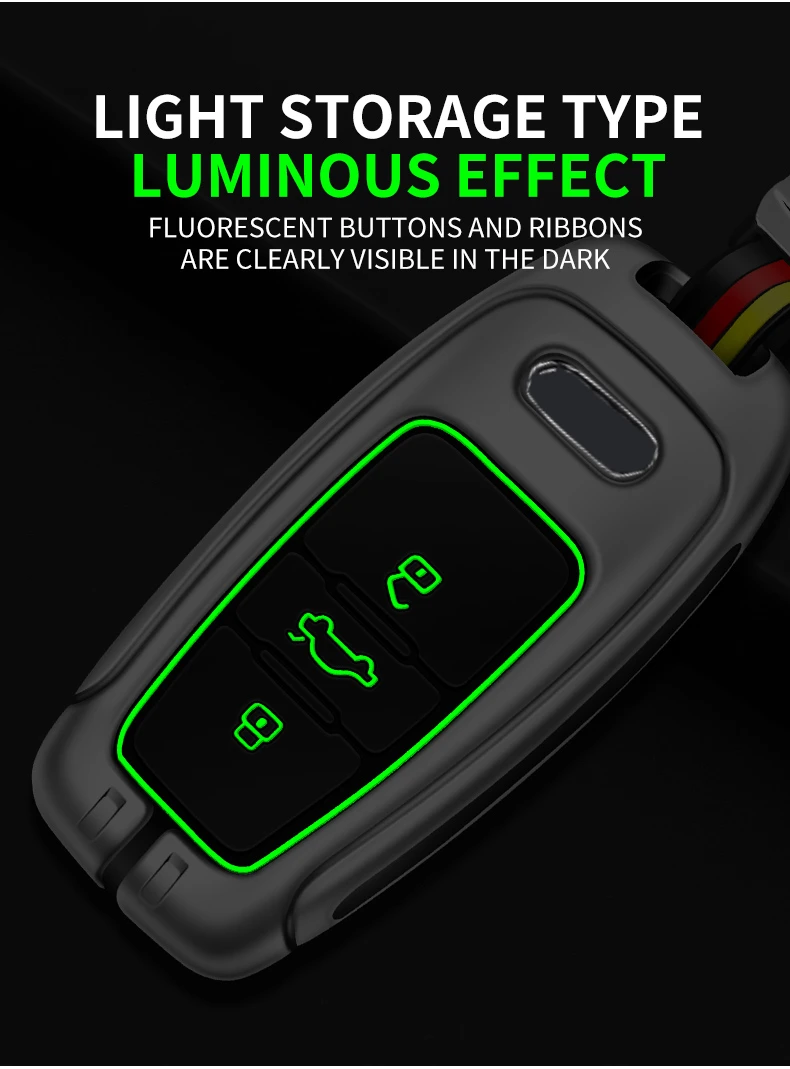 Custodia/cover per Chiave/telecomando in lega per Audi A1 A3 A4 A5 A6 A7 A8 Quattro Q3 Q5 Q7 2009-2015 accessori - S0b5cf3508ae3413bab29faa69ec0c3f6v