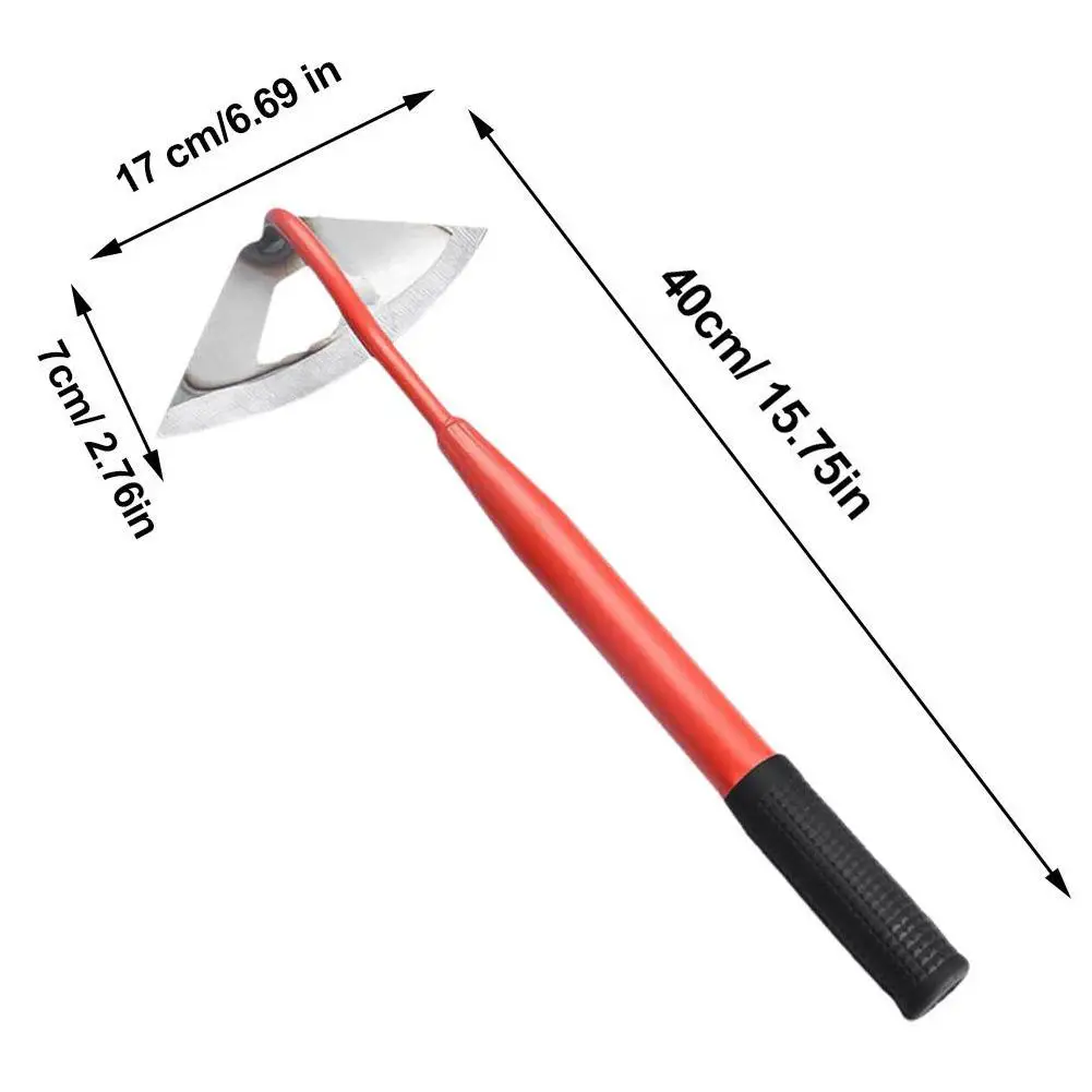 Description Picture 6 of itemSteel Hardened Hoe Handheld Weeding Rake Planting Vegetable Garden Tool Agriculture Farm Weeding Accessories Tools W4E6