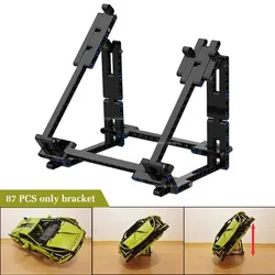 New Technical Adjustable Side Vertical Display Stand Parts Kit for 42115 42143 42125 Sin FKP 37 SP3 488 GTE Building Blocks Toys