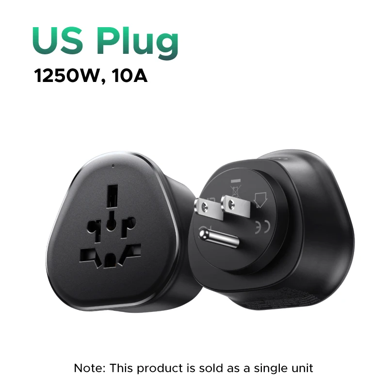Universal Travel Adapter Extension Socket with Multi-Country Plug Converter