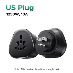 Universal Travel Adapter Extension Socket with Multi - Country Plug Converter (US - Plug)