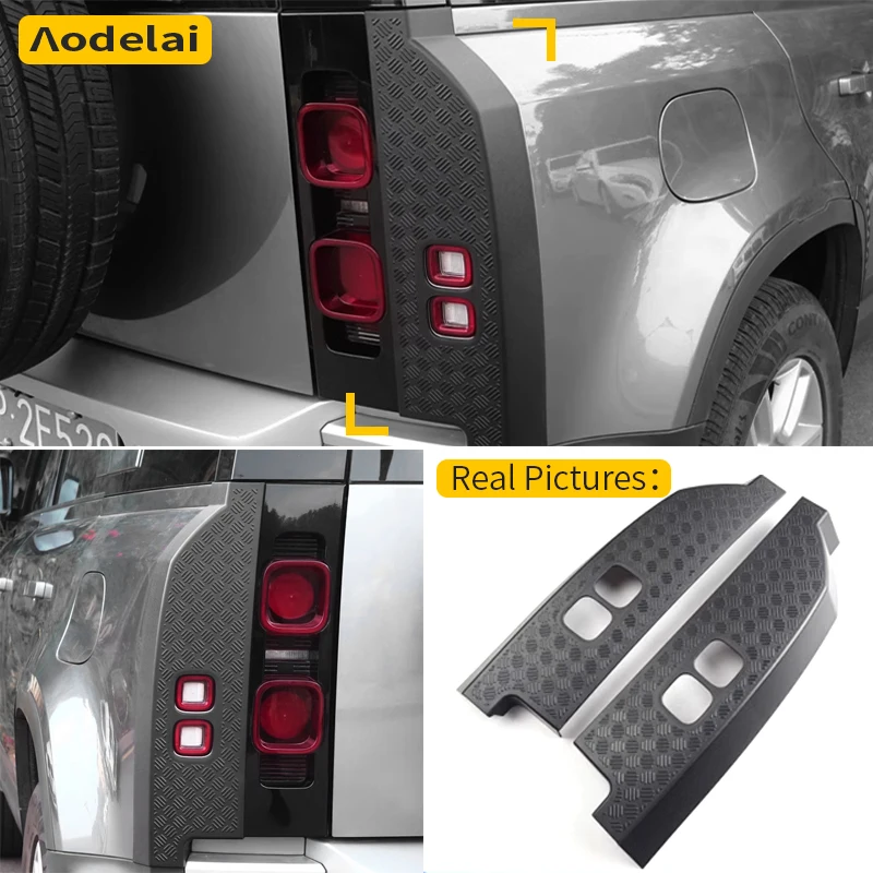 Car Taillight Cover Guard Anti-Scratch 2 Pieces Land Rover Defender 90 110 130 220 motorcycle steering balance block