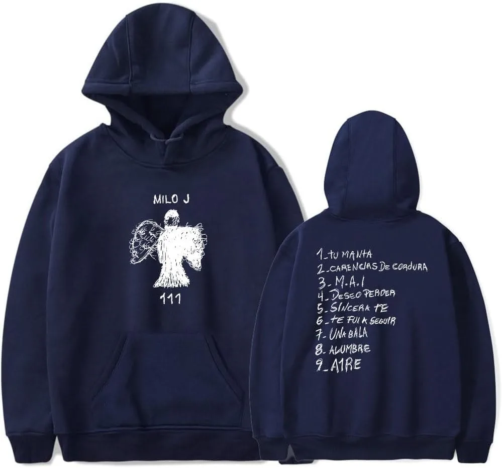 Milo J Hoodies 111 Album Merch Print Women Men Fashion Casual Singer Long Sleeve Sweatshirts 2
