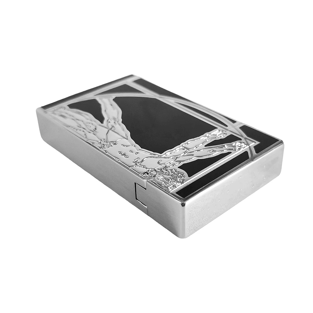 Special Gas Lighter Lacquer Engraved Da Vinci Pattern Smoking Cigarette Accessory Man Gift Collections