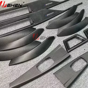 Real Carbon Fiber Interior Accessories Parts Trim for BMW 3 4 Series 3GT F30 F31 F32 F34 F36 Center Console Dashboard Alcantara 1