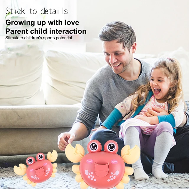Baby Crawling Crab Toy Clockwork Dancing Crab Toy Mobile Crab Crawling Toys Wind Up Crawling Crab Walking Crab Toy Gift for Kids 4