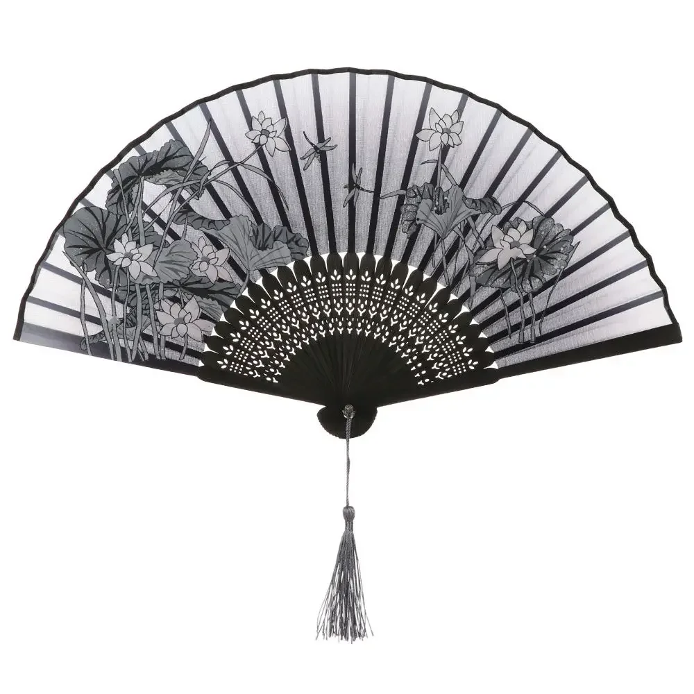 Bamboo Hand Folding Fan Antique Folding Fan Chinese Style Fan thumbnail 6