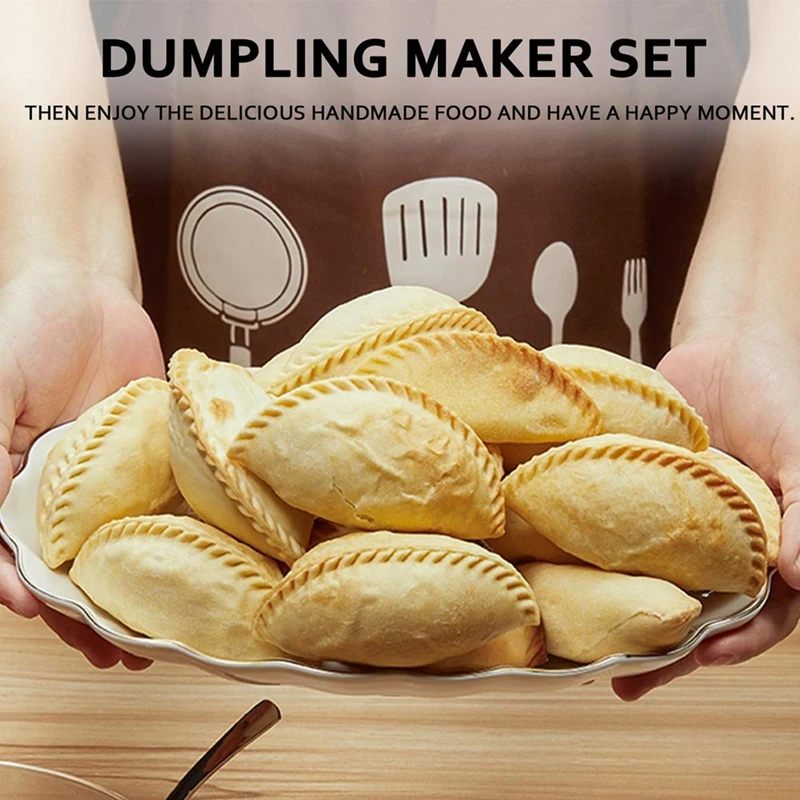 Empanada Maker Press 6 Inch Extra Large Dumpling Maker Set With Dough Cutter for Pierogi Pastelitos baking tool dough cutter baking accessories dumpling maker