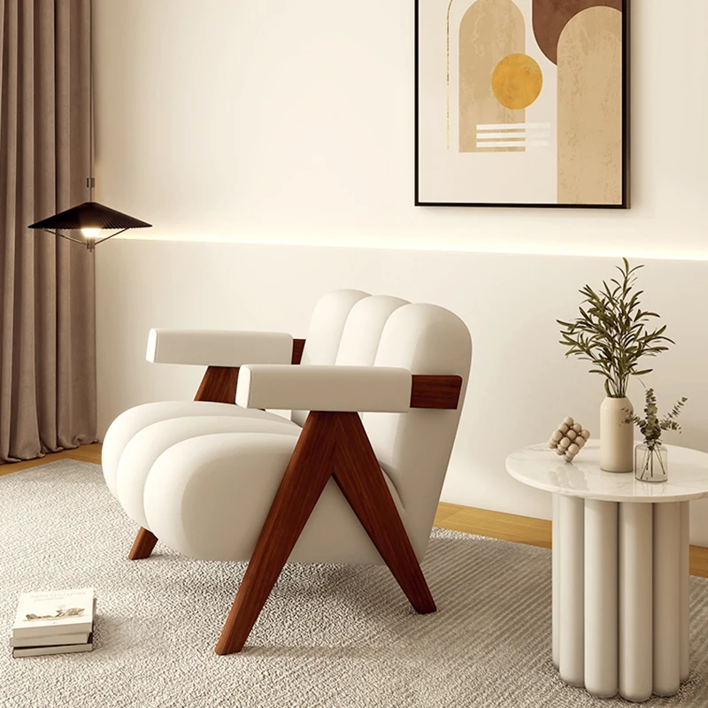 

White Living Room Banquet Chairs Balcony Industrial Unique Single Chair Industrial Creative Meble Do Salonu Nordic Furniture