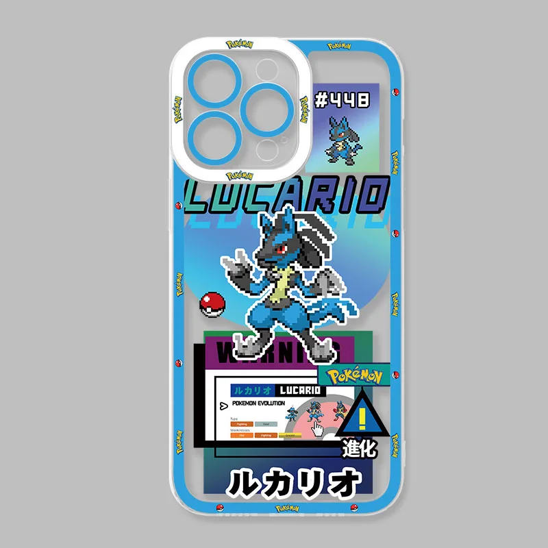 Silicone Transparent Phone Case with Anime-Inspired Design
