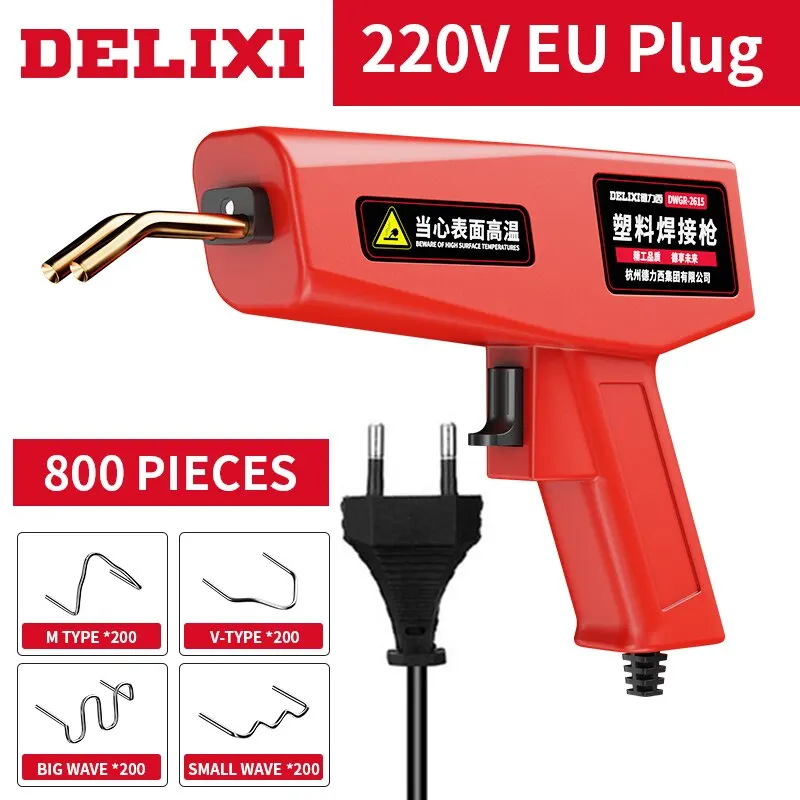 thumbnail image 2 of 0.8mm Stainless Steel Staples 600 Pcs Plastic Welding Kit - Hot Staple Repair Machine With 0.6mm & 0.8mm Rods For Auto Bumpers Plastic Welder 2 of 11