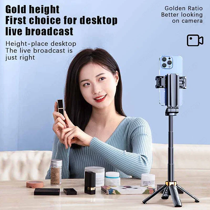 Super Mini Selfie Stick Portable Phone Holder Shooting Aid Versatile Integrated Design Bluetooth Remote For Live Broadcas selfie stick cell phone selfie stick smartphone selfie stick