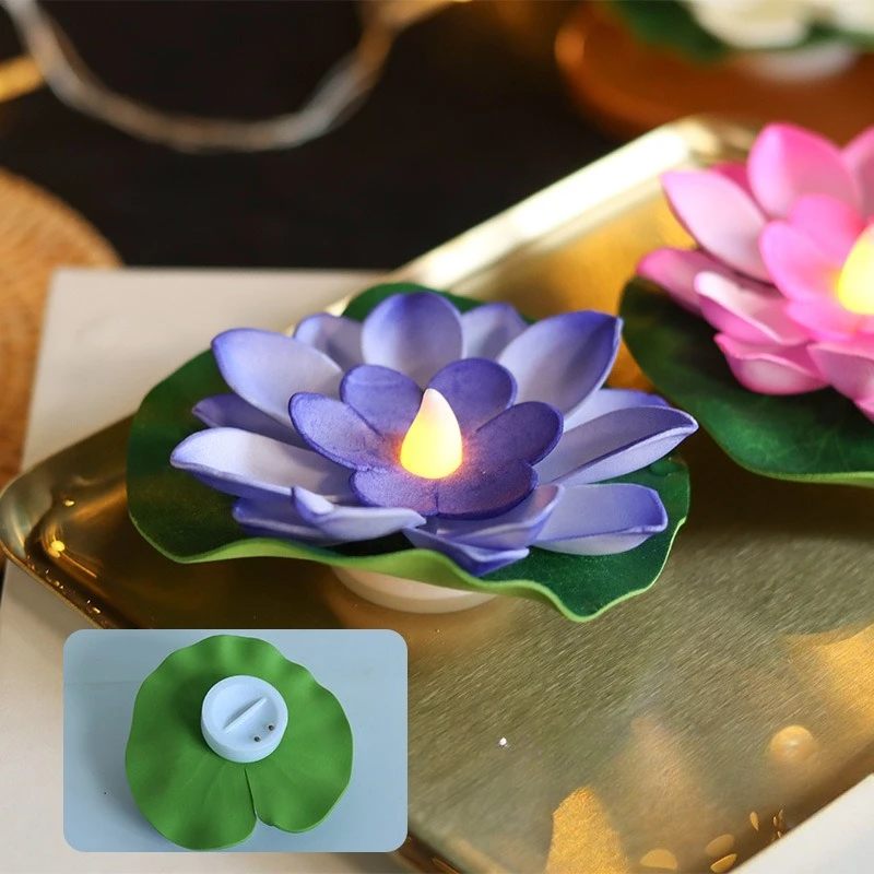 Illuminating Lotus Flower Water Lamp - Festive Decor & Ambient Lighting Accessory