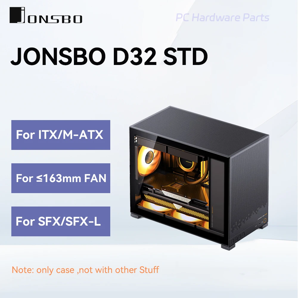 JONSBO D32 STD MINI Case for MINI-ITX/M-ATX/M-ATX Back-Insert Motherboard support 240mm water cooling For AMD 5700x3d CPU Kit