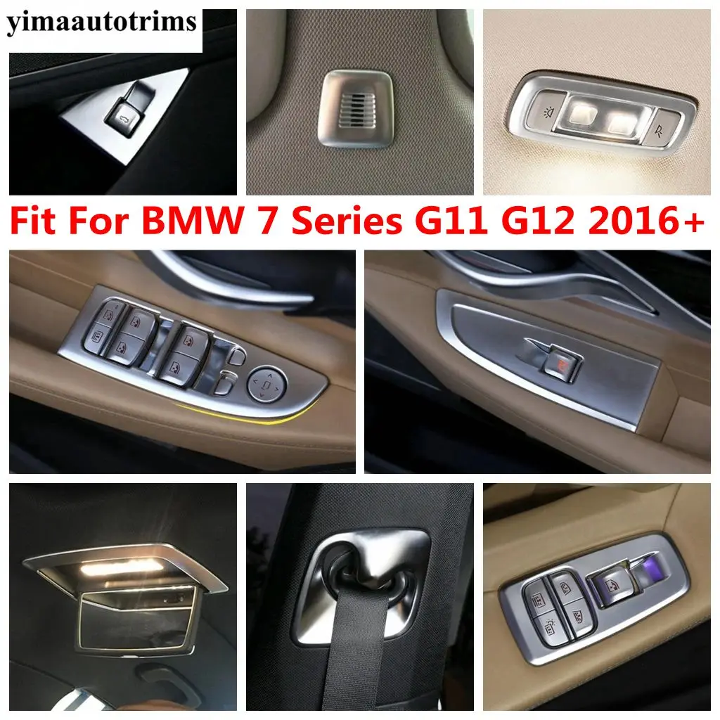

Roof Microphone / Window Lift / Read Light / Seat Safety Belt Buckle Cover Trim Accessories For BMW 7 Series G11 G12 2016 - 2020