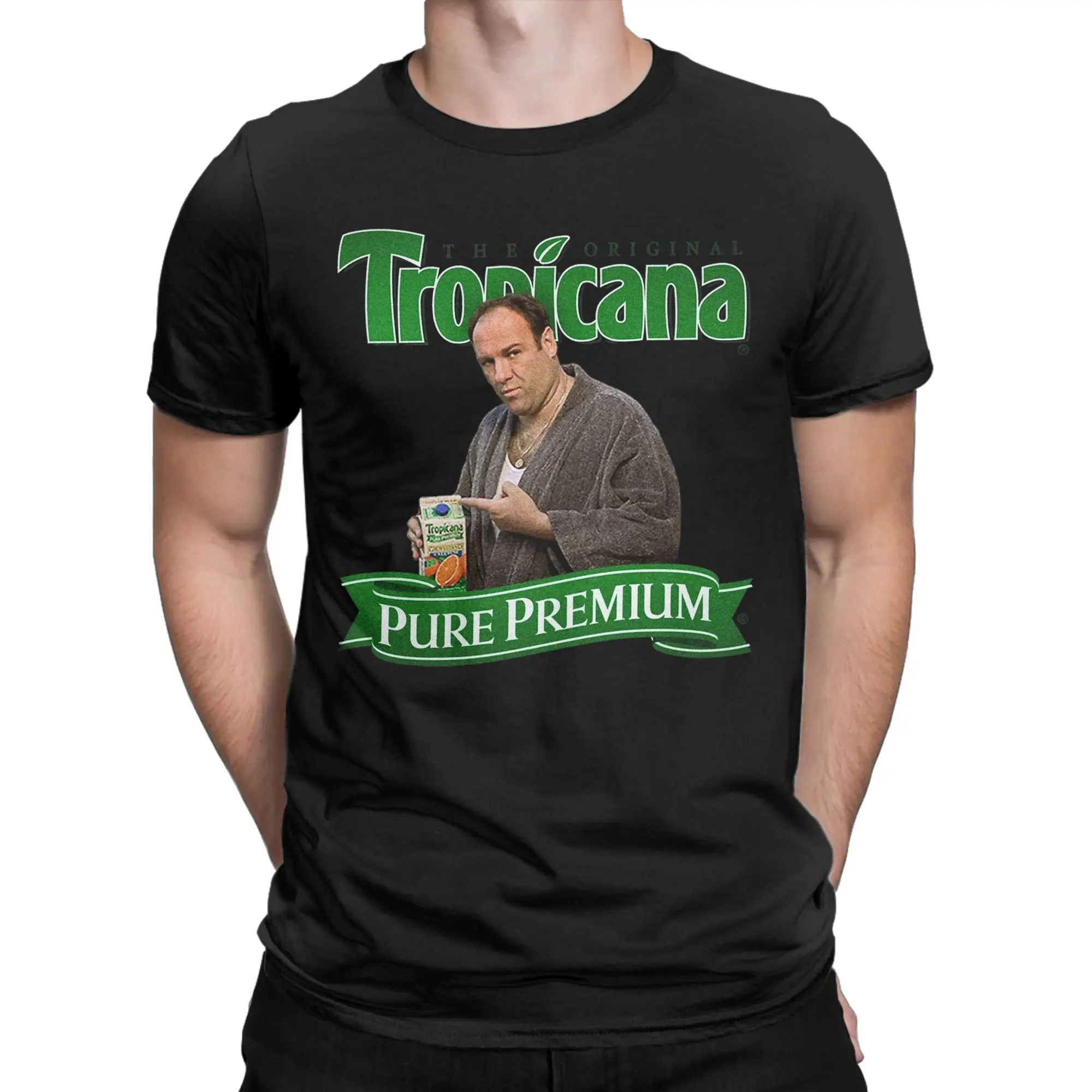 T-shirt da uomo The Sopranos Novità T-shirt in puro cotone girocollo T-shirt a maniche corte Abbigliamento unico - immagine 2