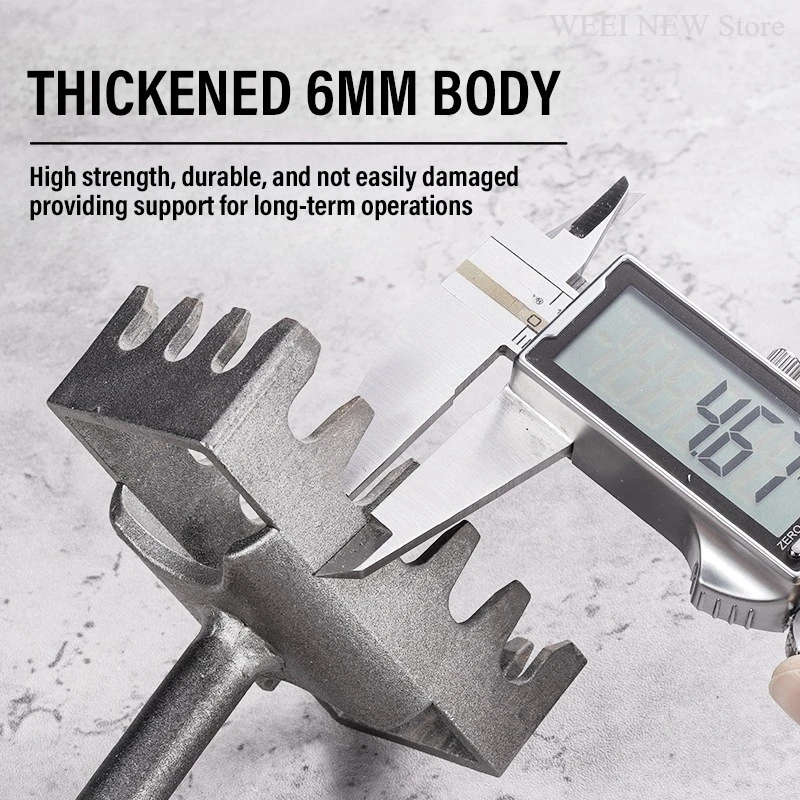 86Line Square Hole Cutter for Electrical Box Manganese Steel Rectangle Slot Cutter Electric Hammer Fast Wall Square Hole Puncher